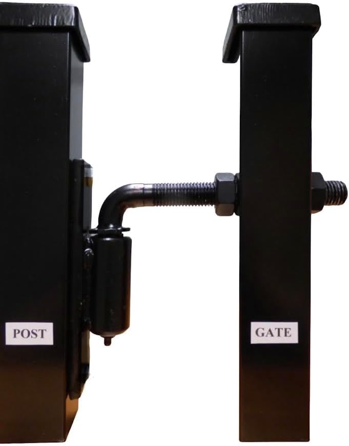 JM Steel – Bisagras soldadas con perno en J de 34 pies para puertas resistentes, capacidad de peso de 600 libras, 7 pulgadas de largo, brazo de