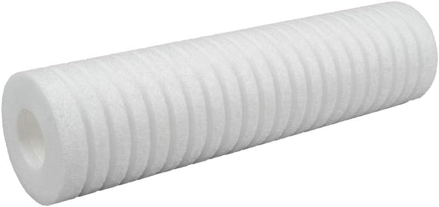 Clear Choice Filtro de agua para sedimentos de 5 micrones, 10 x 2.50 pulgadas, repuesto de cartucho de filtro de agua de 10 pulgadas, sistema RO