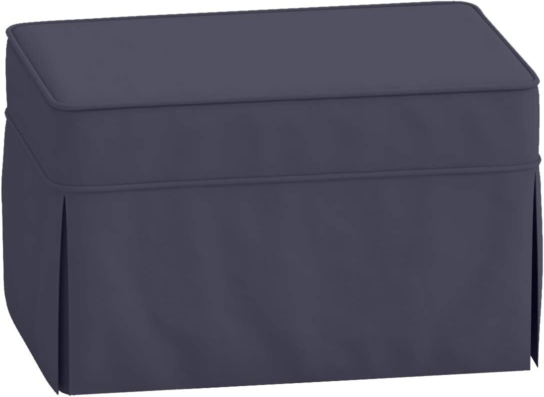 La funda otomana de algodón de reemplazo. Se adapta a Pottery Barn PB Basic Ottoman. Funda para sofá de algodón denso (gris oscuro básico)