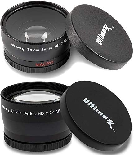 Ultimaxx Kit de accesorios de 2.283 in para Canon EOS 70D, 80D, 90D, 5DS, 5DSR, 6D, 6D Mark II, 7D, 7D Mark II y más incluye 2 baterías LP-E6,