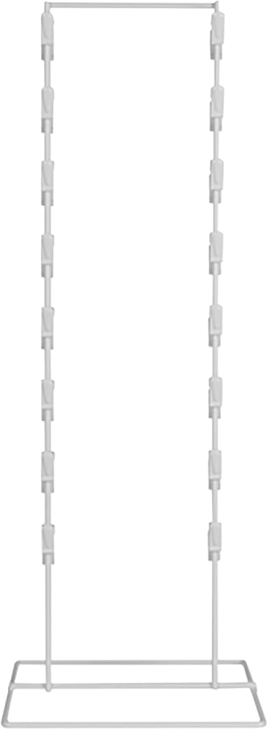 Estante de encimera blanco con clip de resorte – 32 clips – (9 pulgadas de ancho x 10 pulgadas de profundidad x 24 pulgadas de alto) – Perfecto para
