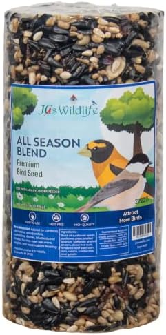 JCs Wildlife All Season Blend – Cilindro pequeño de semillas de pájaro, 1.75 libras (1 cilindro)