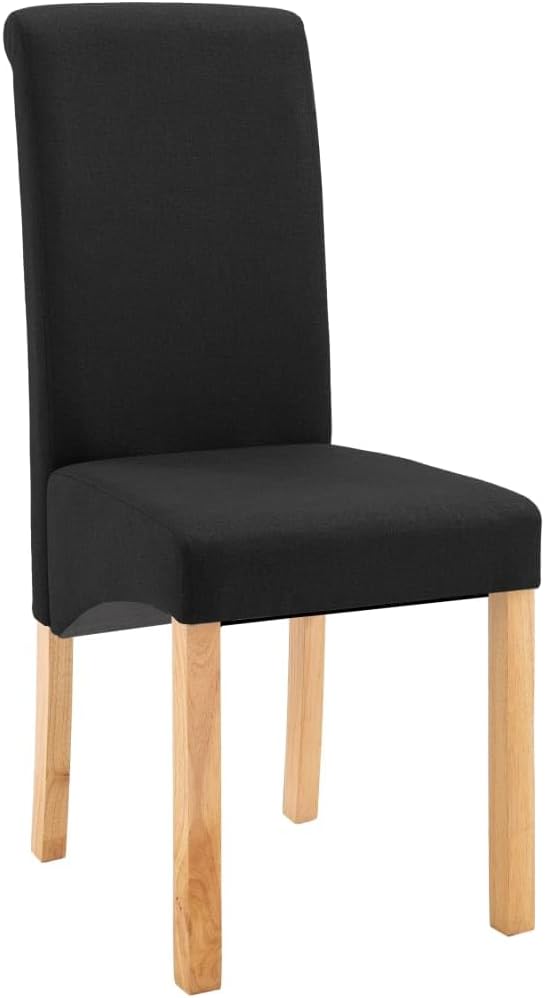 Dining Chairs 2 Pcs Black Fabric,Living Room Dining Chairs,Counter Dining Chairs Suitable for Daily Dining Or Special Events Such As Meetings,