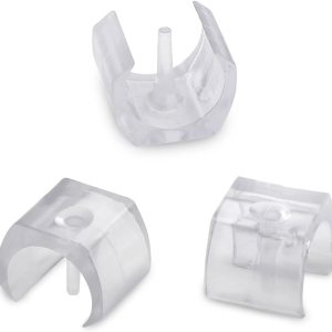 Paquete de 12 protectores de suelo deslizantes para sillín en forma de U, protectores de suelo para riel deslizante de tubo de 1 pulgada, Paquete de 12 protectores de suelo deslizantes para sillín en forma de U, protectores de suelo para riel deslizante de tubo de 1 pulgada,