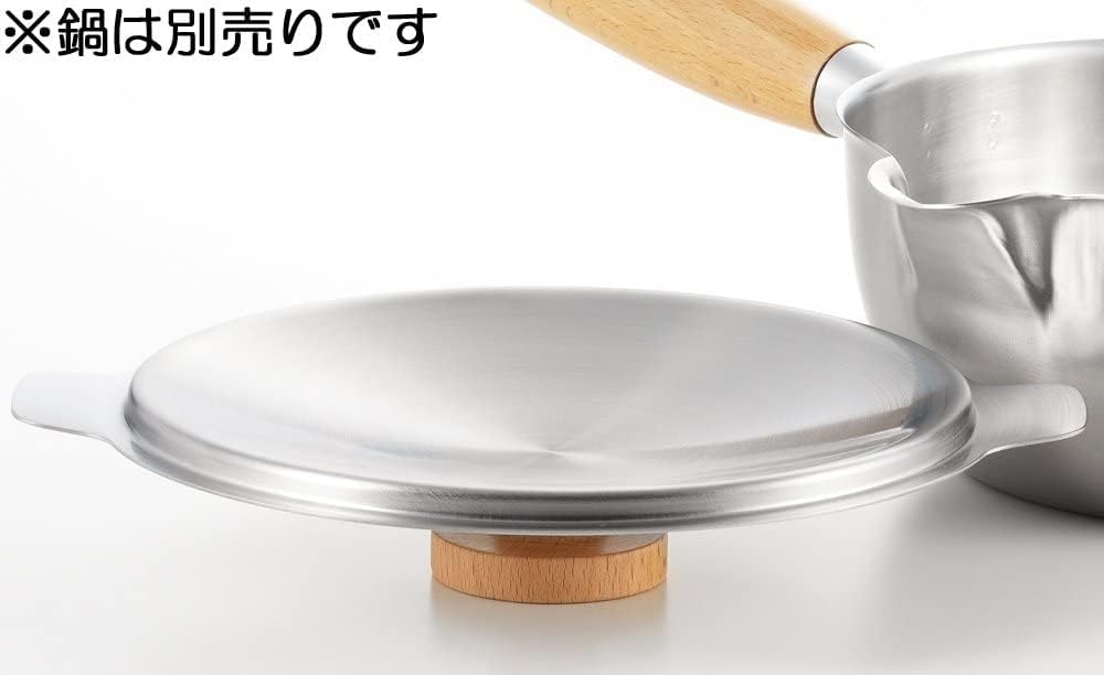 Yoshikawa aikata 1510229 – Maceta Yukihira con tapa, fabricada en Japón, 7.1 pulgadas (7.1 in), olla con una sola mano, Tsubamesanjo, vertido de