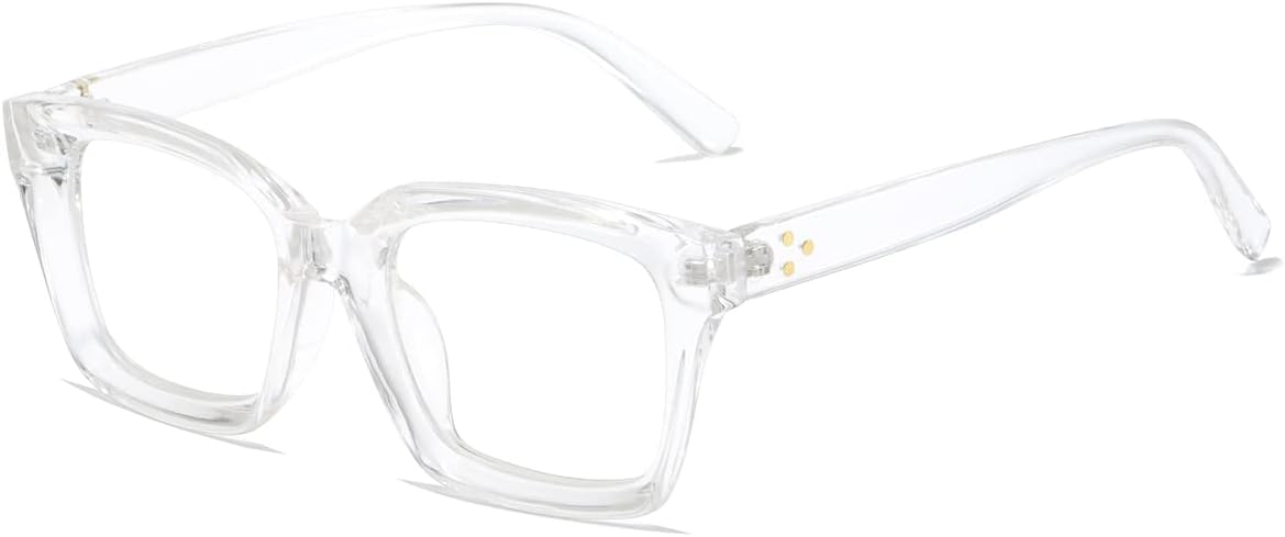 Lentes de bloqueo de luz azul, para lectura en computadora, juegos, televisión, teléfonos, gafas para mujeres y hombres, marco cuadrado grueso 2105