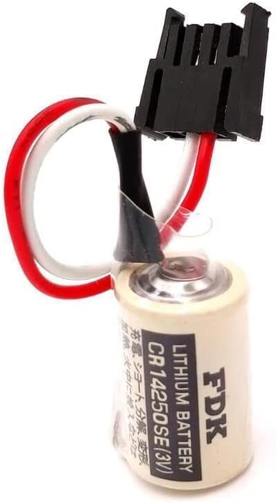 30PCS CR14250SE 3V PLC Battery 1800mAh Backup Power Supply with Plug Non-Rechargeable