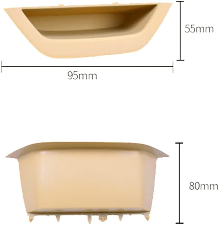 Cubierta de la manija del apoyabrazos delantero izquierdo beige del panel de la manija de la puerta del conductor del reemplazo para BMW X3 X4 F25