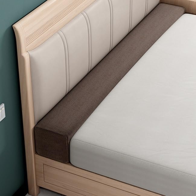 QCLUEU Relleno de espacio para cama, colchón para cama individualdobleKing, esponja 45D de alta densidad, funda extraíble y lavable, relleno