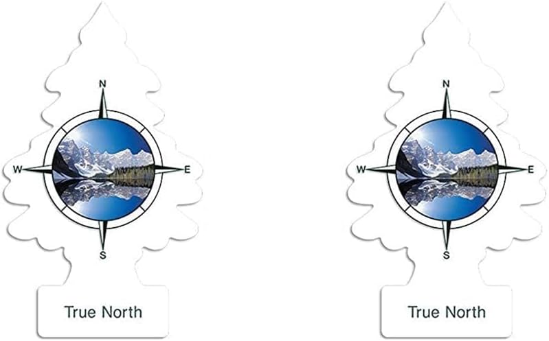 LITTLE TREES CAR FRESHNER U1P17146 – Ambientadores Little Trees True North (paquete de 2)