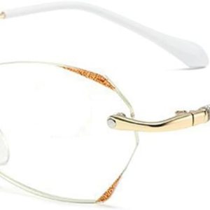 Lentes de lectura sin montura para mujeres y hombres, lectores ligeros con bloqueo de luz azul, clásicos y elegantes artísticos Lentes de lectura sin montura para mujeres y hombres, lectores ligeros con bloqueo de luz azul, clásicos y elegantes artísticos