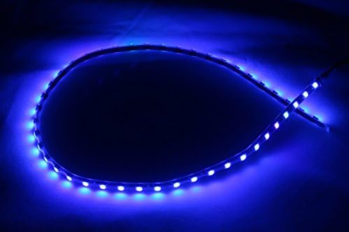 Grandview Paquete de 4 tiras de luz LED flexibles de 35.4 in DC12V 1210 45SMD, impermeables, para decoración de automóvil, tira de luz interior para