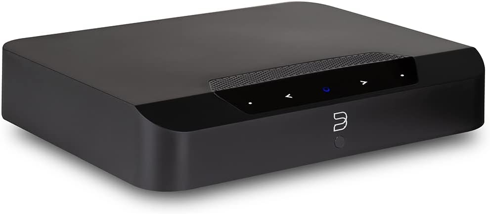 Bluesound Powernode Edge Amplificador inalámbrico de transmisión de música de alta resolución para múltiples habitaciones + control remoto RC1,