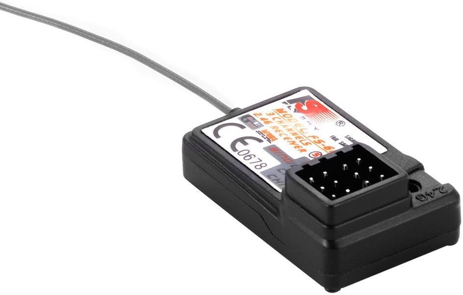 Flysky FS-GR3E – Receptor para FS-GT2 FS-GT2B FS-GT3B FS-GT3C Transmisor de radio para coche Rc  barco RC – Paquete de 1