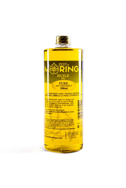 Zest Of Moringa Aceite facial para arrugas antienvejecimiento  Aceite de moringa para el cuidado de la piel, cuidado del cabello, tratamiento del