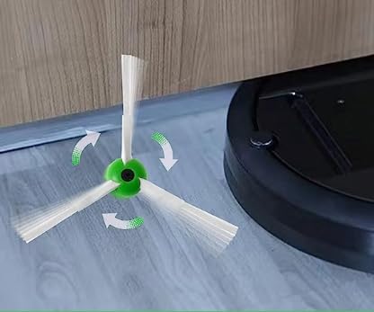 Cepillos laterales, 4 piezas, cepillo lateral de repuesto compatible con iRobot Roomba i3 i3+ i7 i7+ i4 i6 E5 E6 E7 J7 Serie I, E y J Cepillos