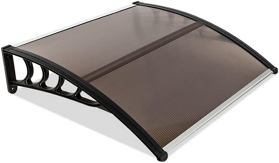 Toldo para ventana de puerta de patio, cubierta de policarbonato para puerta delantera, toldo para patio al aire libre, protección UV, lluvia y