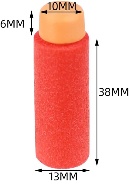200pcs Gen3 Stefan Short Darts for Nerf Blaster Modify Toy for Adventure Force Nexus Pro and Worker Swift Blaster (Red)