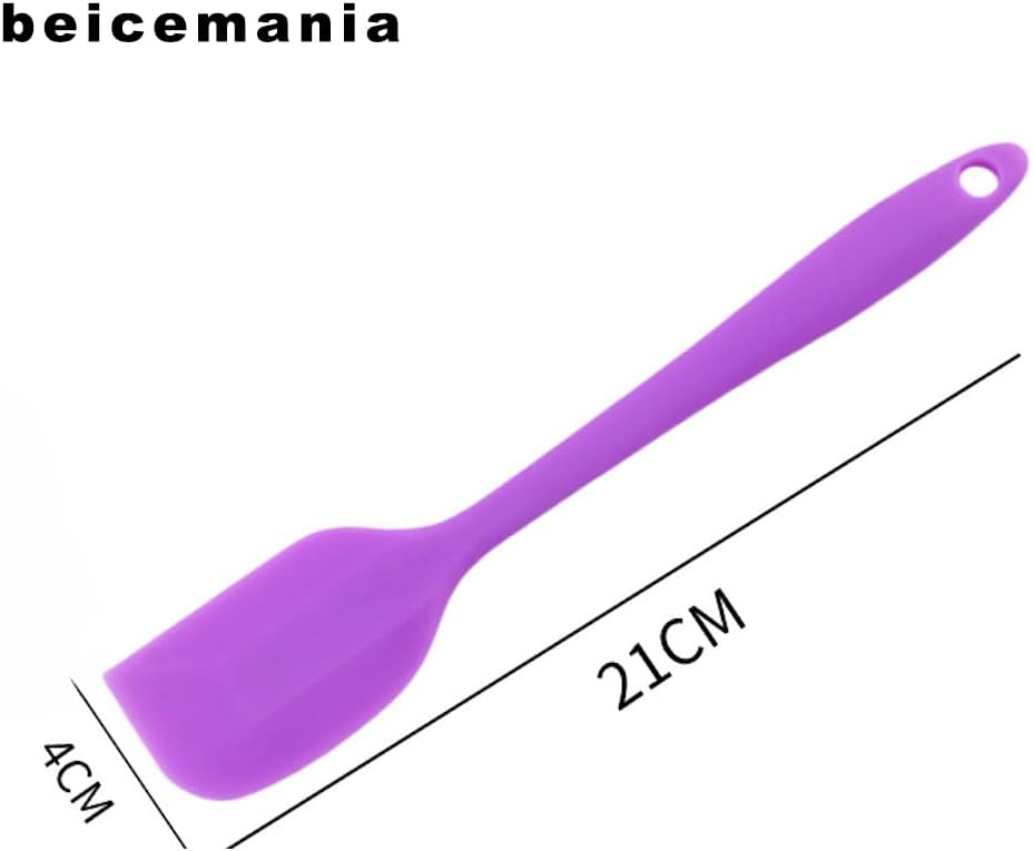 beicemania Espátulas de silicona Espátulas de goma antiadherentes negro