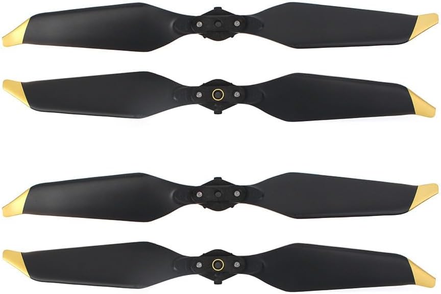 4PCS 8331 Low Noise Propeller for DJI Mavic PRO Platinum Drone Quick-Release Props Spare Parts Replacement Blades Wing (Color  Gold)