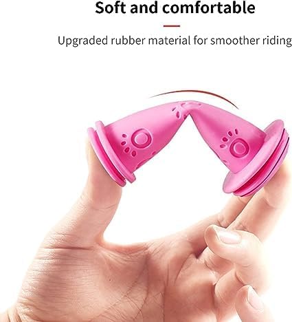 1 par de agarres de bicicleta con diseño de rascador de gato para niños, color rosa, antideslizantes, agarres para manillar de bicicleta,