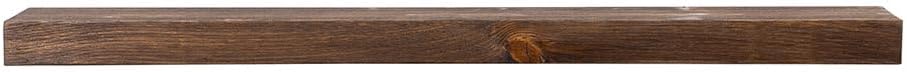 Modern Ember Vara – Estantería de madera flotante provincial de 54 pulgadas  3 pulgadas de altura  variaciones en el grano y el desgaste natural