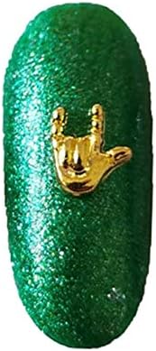 RD-71551 Decoración Rhinestone 100pcs Manicura Dorado 3D Nail Art Decoración Aleación Uñas Encantos Uñas Diamantes de Imitación Plana Uñas