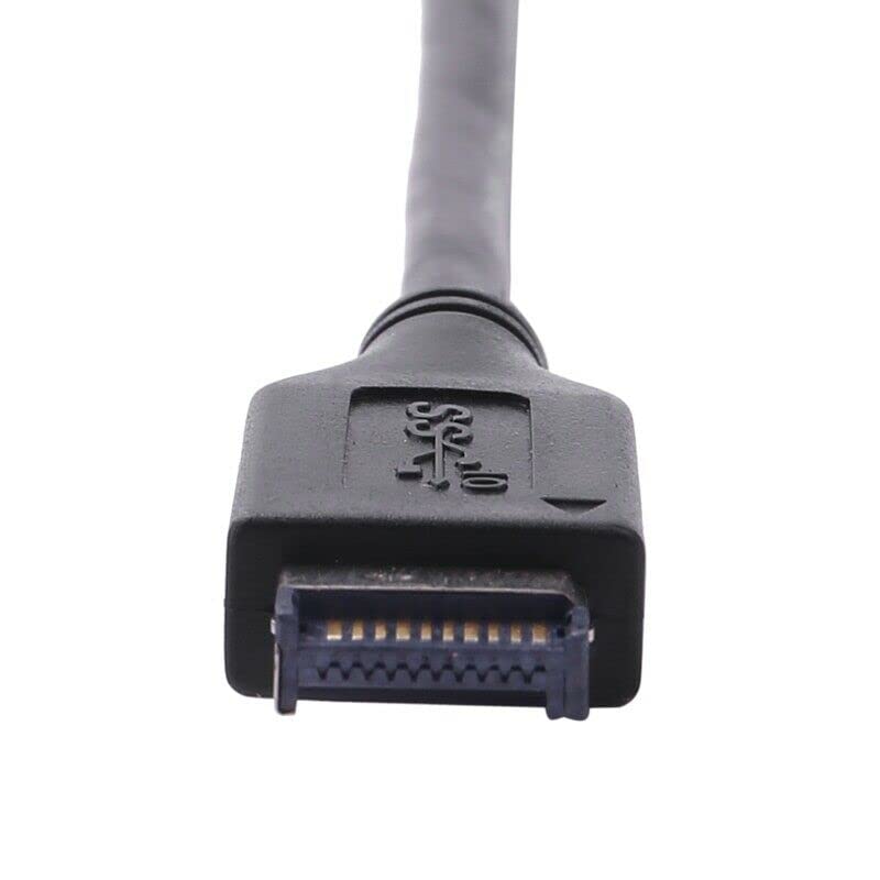 USB 3.1 Panel frontal cabecera a USB 3.0 20Pin Header Cable de extensión para ASUS placa base 7.9 in negro