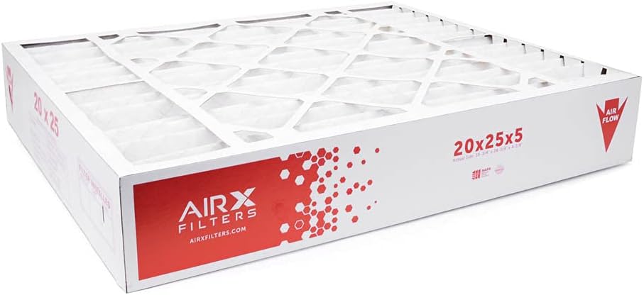 AIRx Filters – Filtro de aire MERV 11 HVAC de 20 x 25 x 5 pulgadas para calefactor de aire acondicionado Honeywell FC100A1037 FC35A1027 CF200A1016,