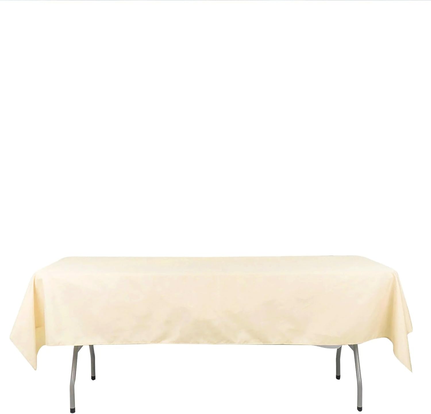 Efavormart – Mantel rectangular de poliéster, 54 x 96 pulgadas, color beige, para banquete, boda, fiesta, restaurante