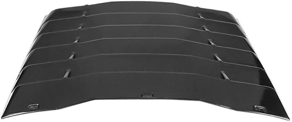 ZR – Parasol para ventana trasera, color negro brillante, plástico ABS