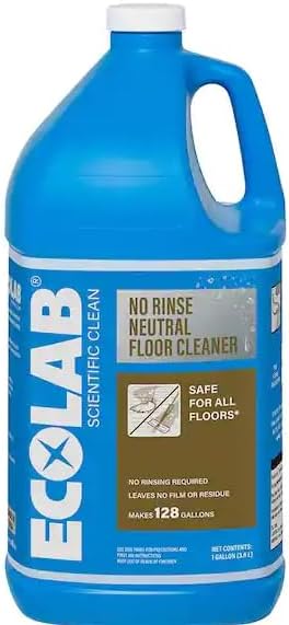 ECOLAB Limpiador de suelos neutro sin enjuague (1 galón) (4)