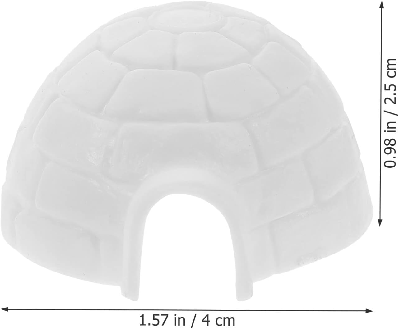 NOLITOY Mini iglú juguetes simulados de casa de hielo modelados figuras árticas juguetes para casa de muñecas de Navidad, decoración de micro