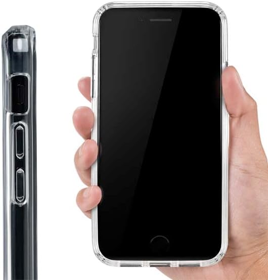 Skinit Funda transparente compatible con iPhone SE (2 y 3 generación), diseño oficial de NFL Los Angeles Rams Trailblazer