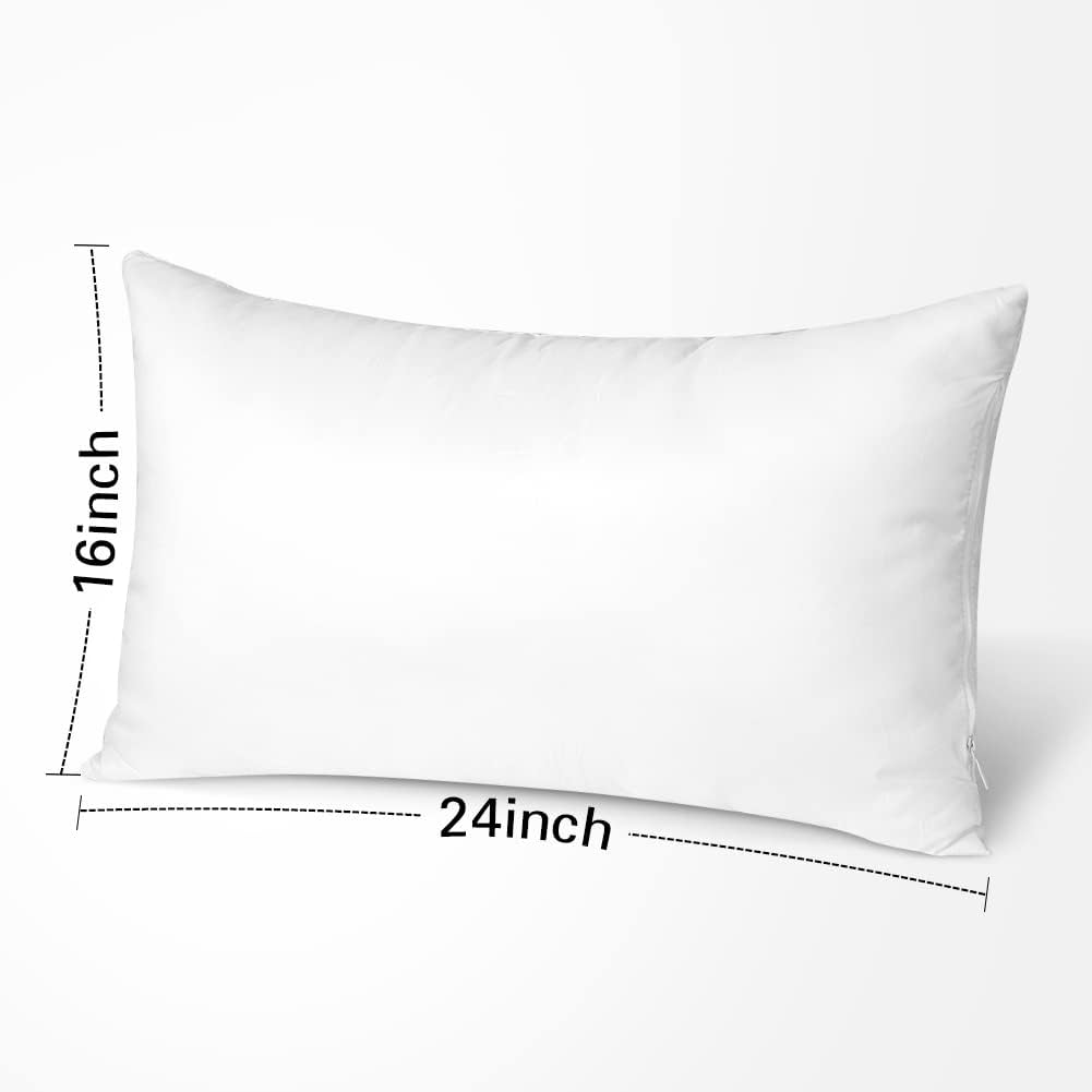 Artscope Juego de 1 cojín rectangular de 16 x 24 pulgadas para sofá, cama, cojines decorativos de interior de 15.7 x 23.6 in