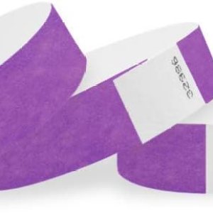 WristCo Pulseras Tyvek con diseño de zombies, de 34 pulgadas., Púrpura WristCo Pulseras Tyvek con diseño de zombies, de 34 pulgadas., Púrpura