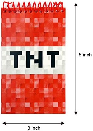 TINYMILLS Pixel Miner – Juego de 60 piezas (12 bolsas de golosinas con asas, 24 sellos de tinta automática para niños, 12 lápices multipunto, 12