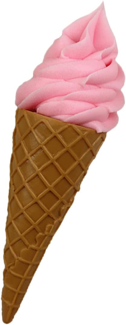 Abaodam Decoración de dulces de helado artificial, decoración de pasteles para niños pequeños, comida artificial, postre de donas falsas, dulces