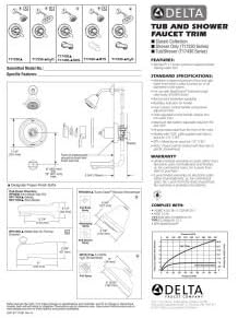 DELTA FAUCET T17230 – Ducha clásica solamente, 5.25 x 7.50 x 5.25 pulgadas, cromo