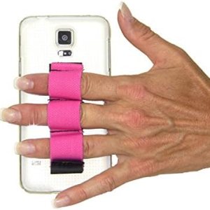 Agarre para teléfono de 3 bucles, se adapta a la mayoría – Rosa Agarre para teléfono de 3 bucles, se adapta a la mayoría – Rosa