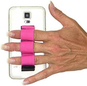 Agarre para teléfono de 3 bucles, se adapta a la mayoría – Rosa