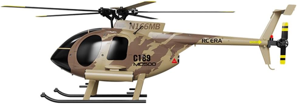 Newcomer Helicóptero RC MD500 C189, modelo de avión 128 2.4G 4CH modelo de helicóptero de un solo rotor, juguetes de helicóptero remoto para niños y