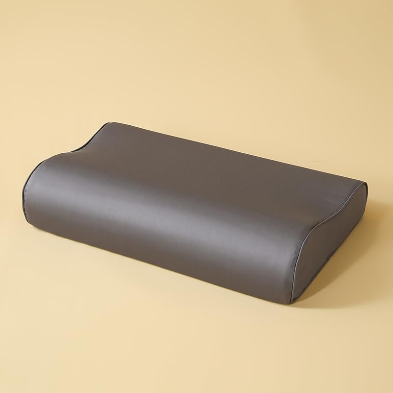 Zhiyuan Funda de almohada de contorno de 100% algodón, solo funda de almohada de espuma viscoelástica, protector de almohada para almohada cervical