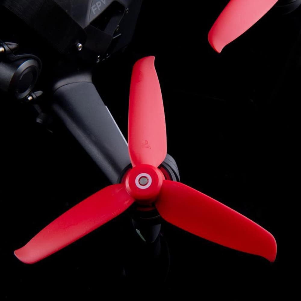 DJI FPV Drone 5328 – Hélices de 3 cuchillas, accesorios de repuesto de liberación rápida de bajo ruido (12 piezas, rojo 2CW 2CCW, verde 2CW 2CCW,