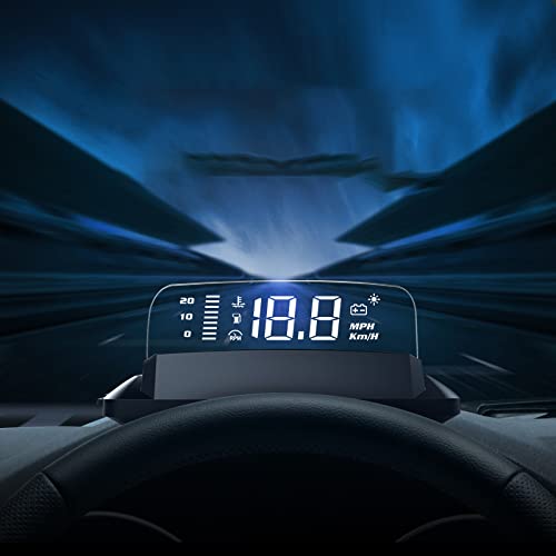 HUD OBD2 H408C Espejo HUD Head Up Display Auto Car Speed Projector KMH MPH Velocímetro Detector de coche Consumo de aceite