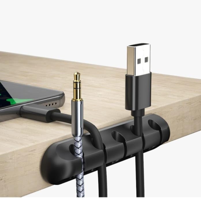 Organizador de cables de silicona, organizador de cables, soporte para cables de carga, organizador de cables USB, organizador de cables, perfecto
