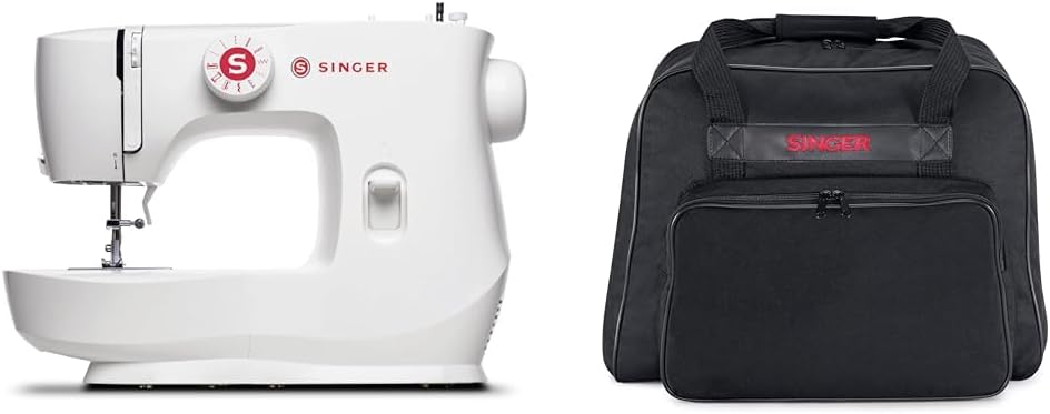 SINGER  Máquina de coser MX60 con kit de accesorios y pedal de pie + SINGER  Estuche de transporte a máquina