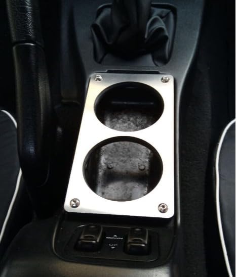 Soporte de taza de consola central de acero inoxidable Bandeja de cenizas Eliminar para Mazda MX-5 Miata MK1 1989-1997