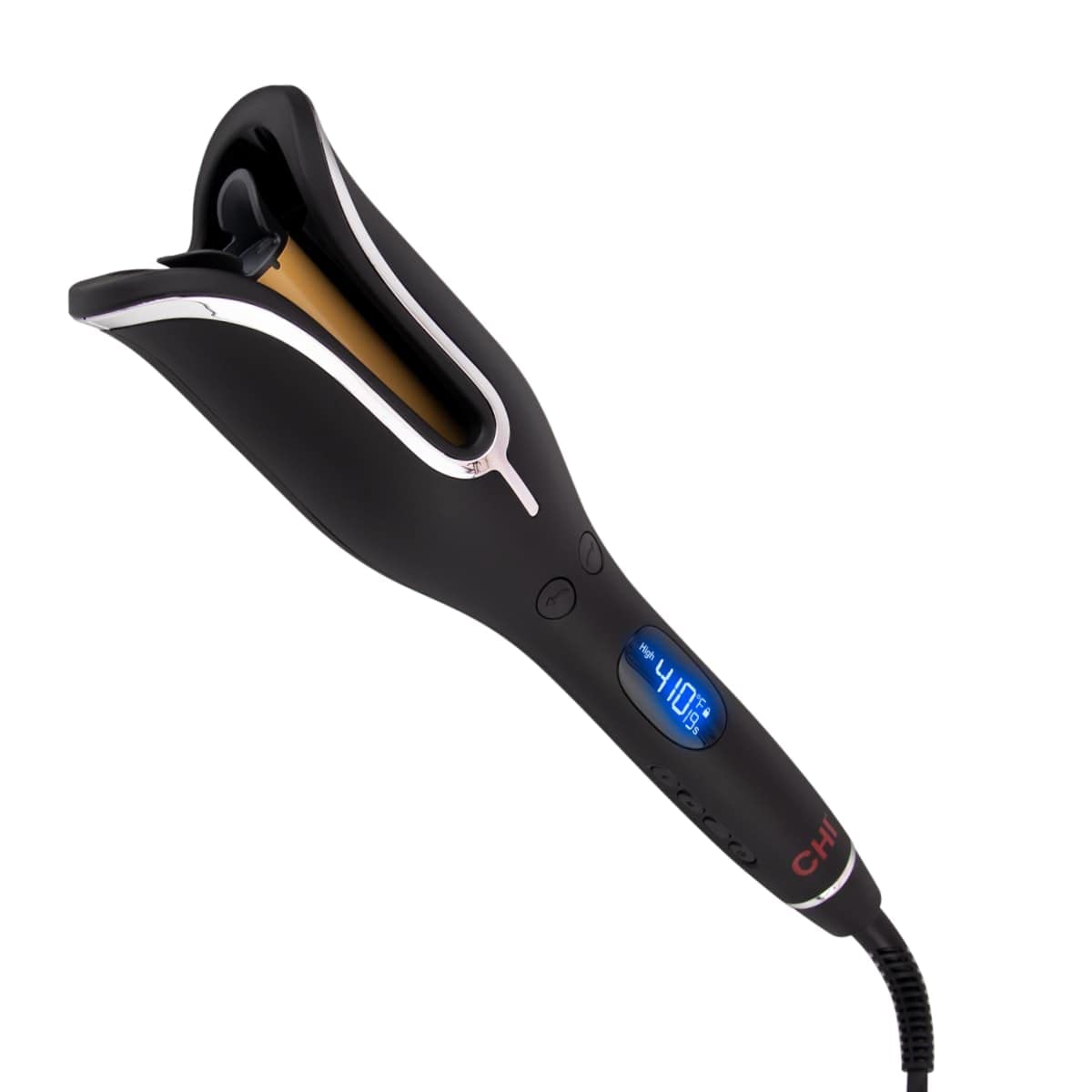 CHI Spin N Curl en negro ónix. Ideal para cabello hasta los hombros de entre 6 y 16 pulgadas y 44 spray protector de hierro y mantenimiento firme