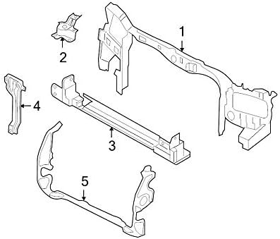 Ford Malla de rejilla para radiador 5L8Z-8C299-AA